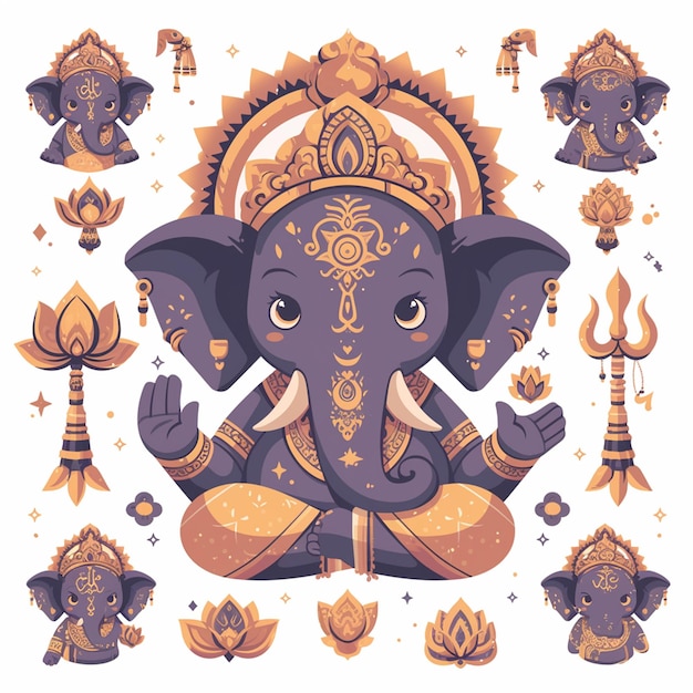 Ganesha deity with an elephant head