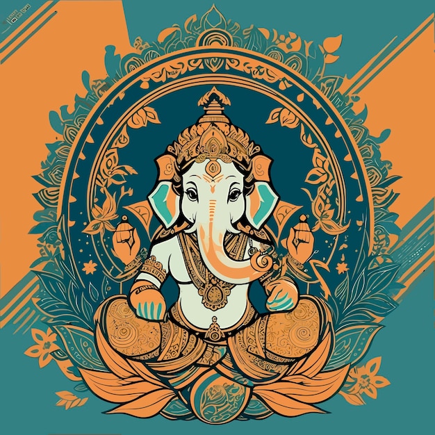 Ganesha ulta high qualit spirit of holy illustration