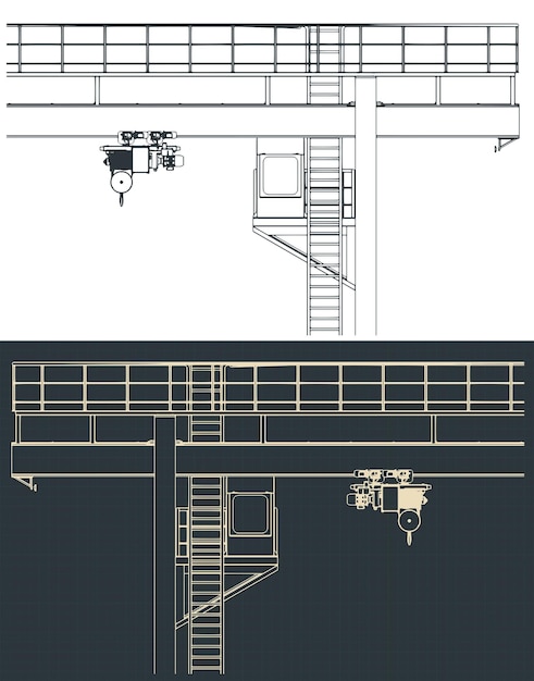 Gantry crane blueprints