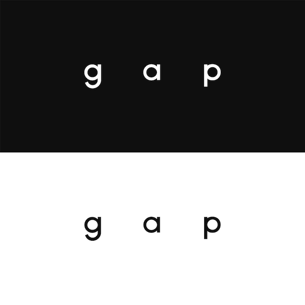 Vector gap minimal logo