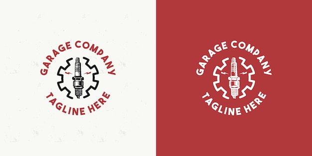 garage logo design template