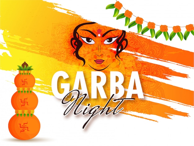 Garba night background.