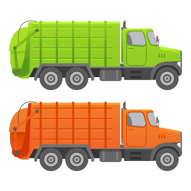 Garbage truck.Garbage recycling and utilization equipment.