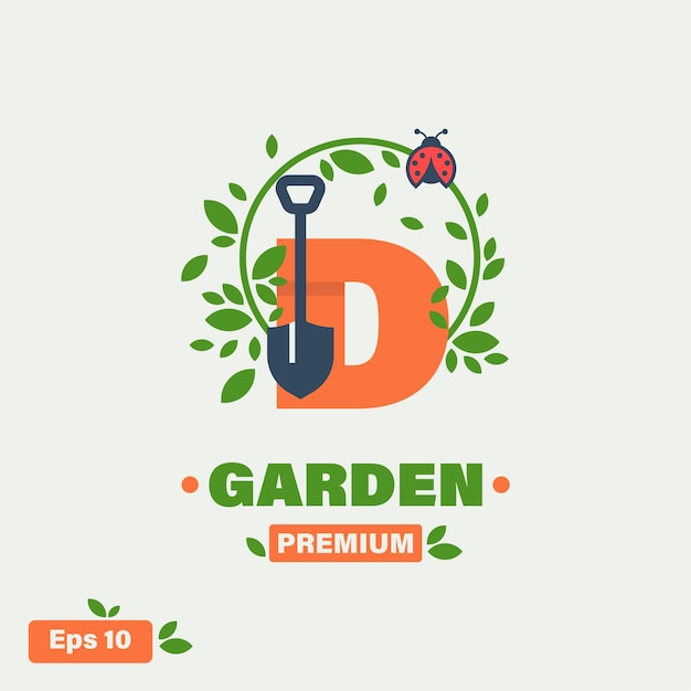 Garden Alphabet D Logo