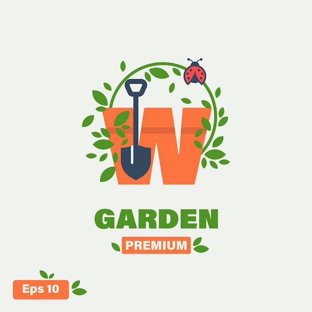 Garden Alphabet W Logo