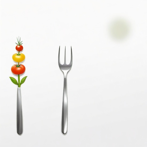 Vector garden fork cartoon vector set white background isolated