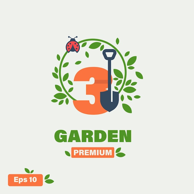 Garden Numeric 3 Logo