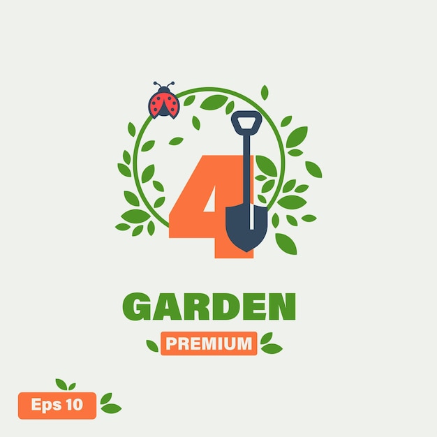 Garden Numeric 4 Logo