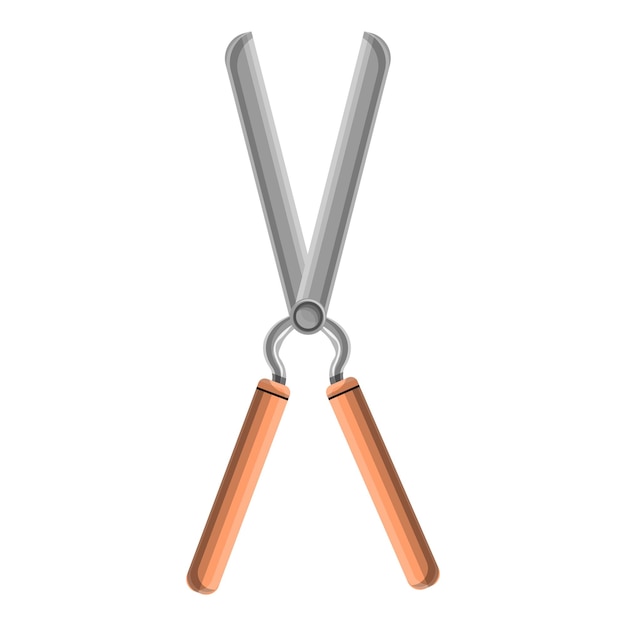 Garden scissors icon Cartoon of garden scissors vector icon for web design isolated on white background