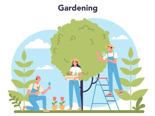 Gardening concept