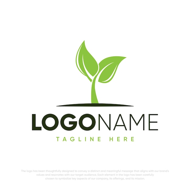 gardening and greenery illustration logo design