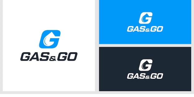 gas & go logo design template 