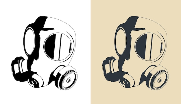 Vector gas mask illustration