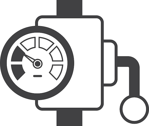 Gauges for machines illustration in minimal style