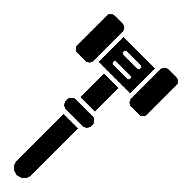 Gavel Vector Icon Design Illustration