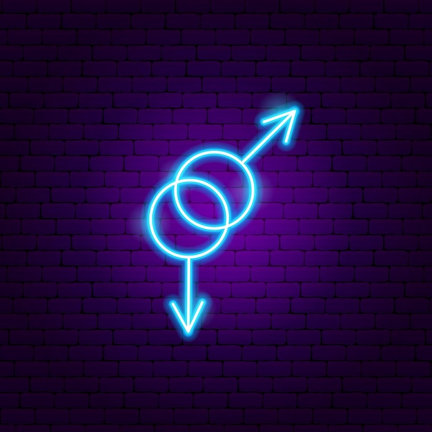 Gay Blue Neon Sign