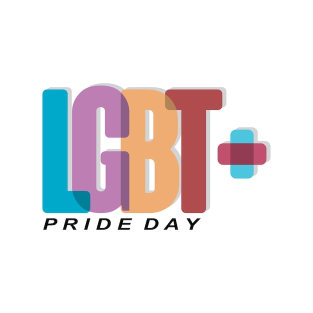 Gay pride background LGBT day Vector illustration with colorful realistic style Stickers flyers logo designs