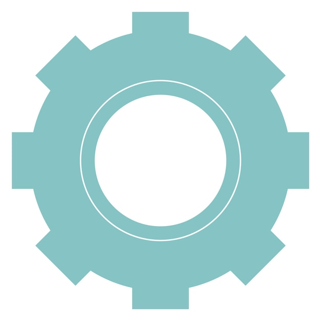 Gear icon Cogwheel symbol Working proccess sign