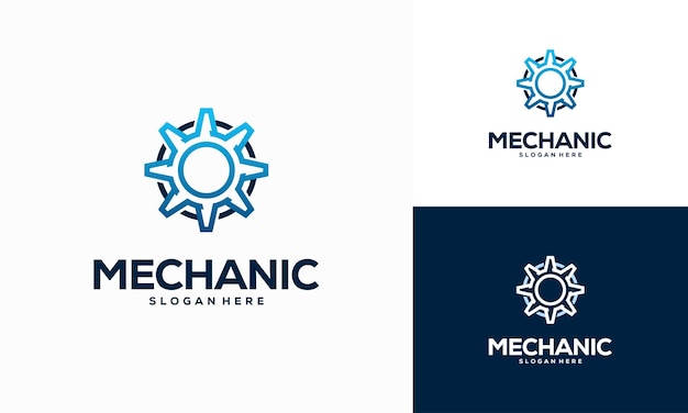 Gear Logo designs Template Vector, Mechanic logo symbol, Logo symbol icon template