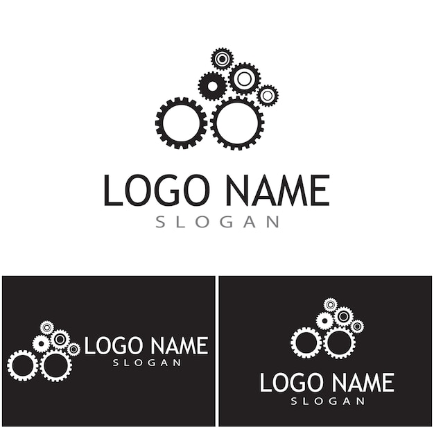 Gear Logo Template vector icon illustration design