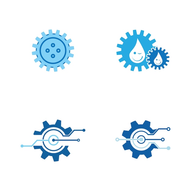 Gear Logo Template vector icon illustration design