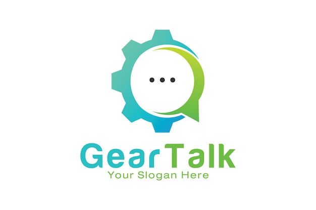 Gear Talk logo design template