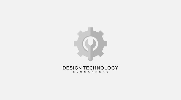 gear technology logo Icon Design vector