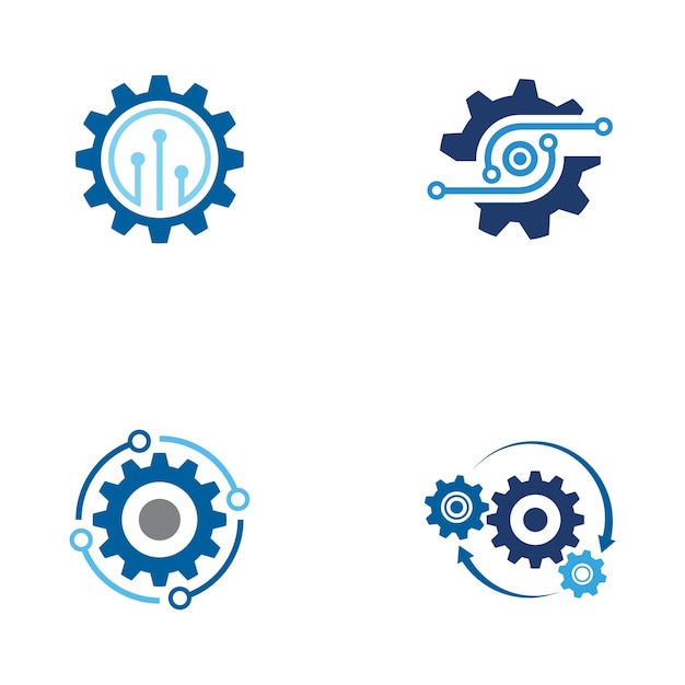 Gear Template vector icon illustration