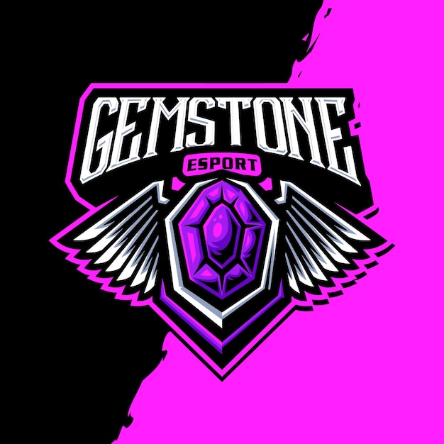 Gemstone mascot logo