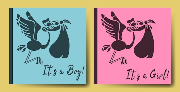 Gender Reveal Item Stork Baby