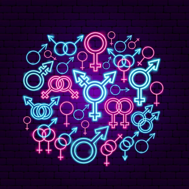 Gender Sex Neon Concept