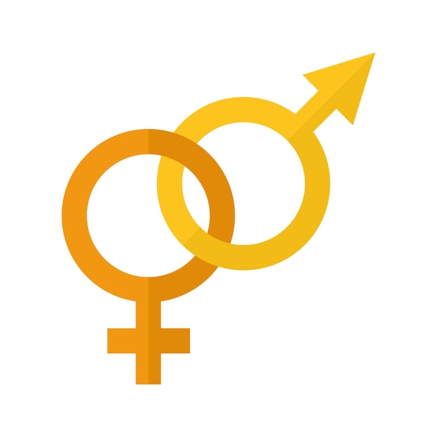 Gender symbol Vector icon for male and female