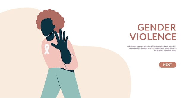 Gender violence concept Woman show stop gesture protest against racial or gender discrimination Elimination violence against girl Women day and rights