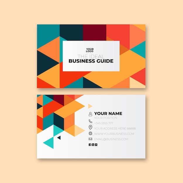 General business double-sided business card