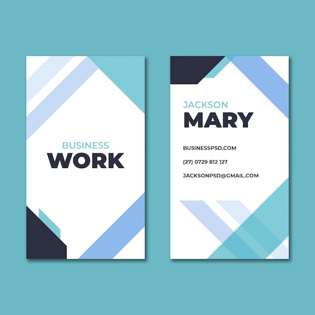 General business double-sided business card