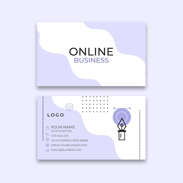 General business horizontal business card