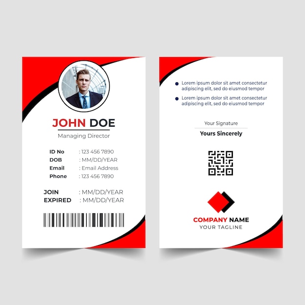 General business id card Template Design