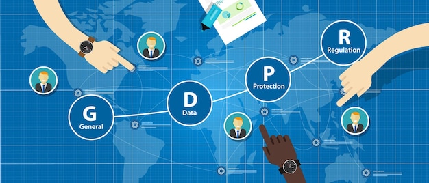 General Data Protection Regulation GDPR Concept Illustration