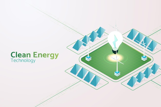 Generating electricity with solar panels Solar energy and wind turbines