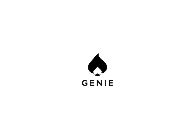 genie logo design vector illustration