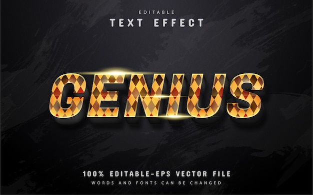 Genius text effect with patterns