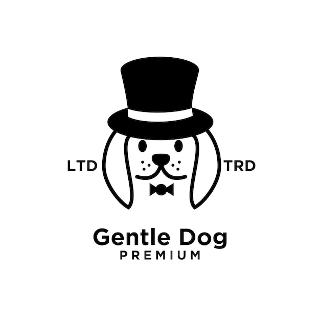 Gentle Dog head logo design