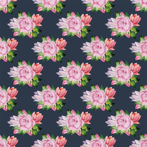 Gentle Spring Floral Raster Pattern