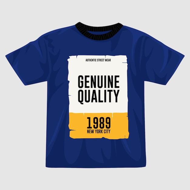 Genuine quality vector t shirt design