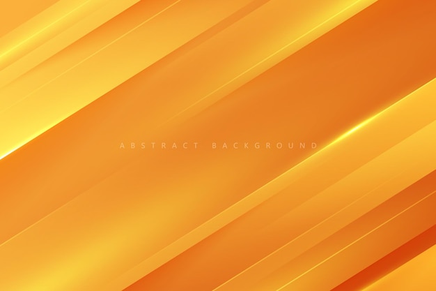 geometric abstract background of orange gradient paper cut with realistic light sparkles