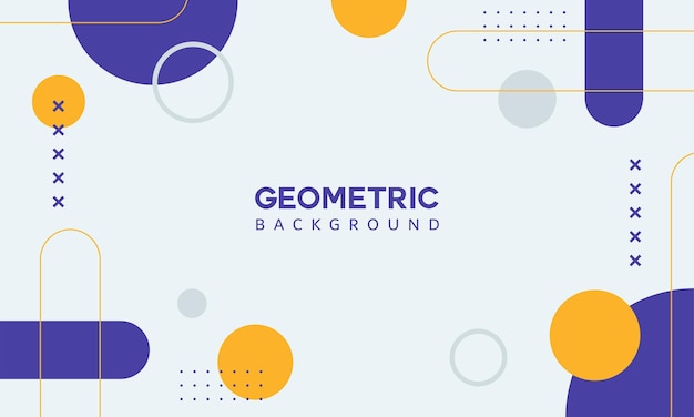 Geometric abstract background with round shape