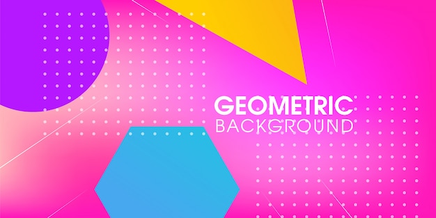 Geometric abstract modern background design