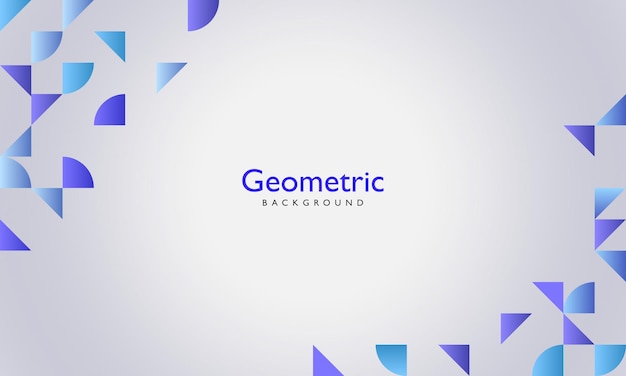 Geometric abstract shapes gradient background