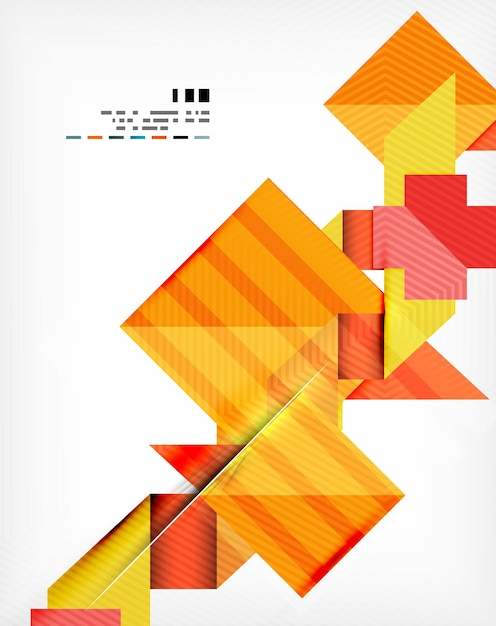 Geometric abstraction business poster