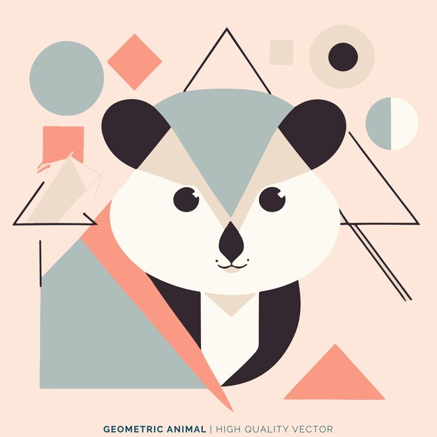 Geometric animal vector illustration